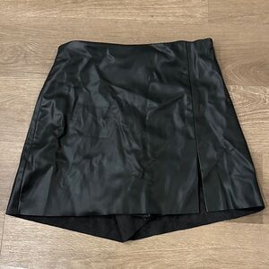Zara Leather Skort